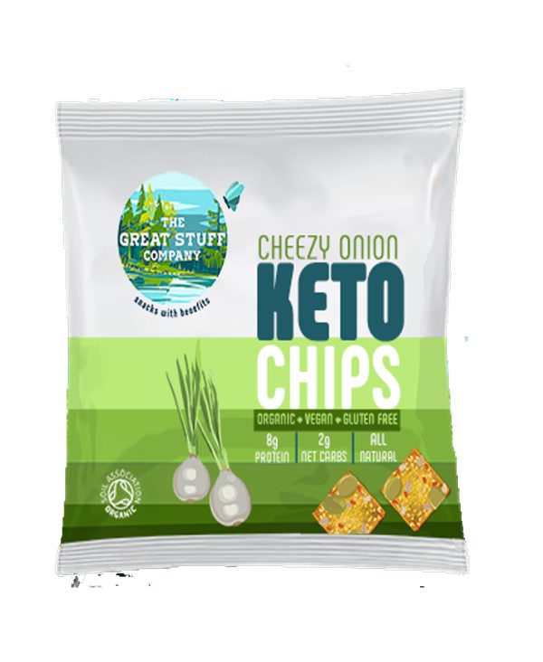 Keto Organic Chips Cheezy Onion 30g