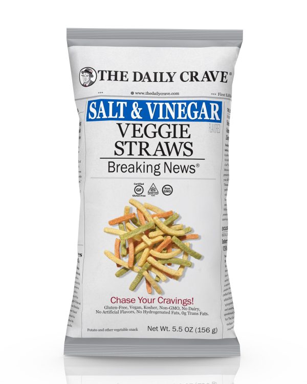 The Daily Crave Veggie Straws Salt & Vinegar 156g