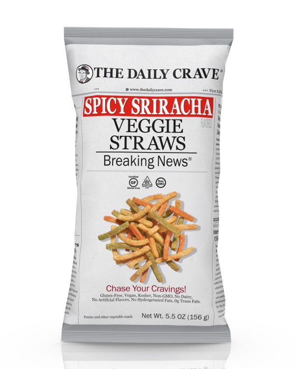 The Daily Crave Veggie Straws Spicy Sriracha 156g