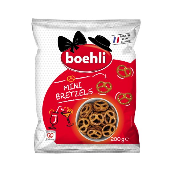3185610001337 Boehli Mini Pretzels Knots Bag 200g