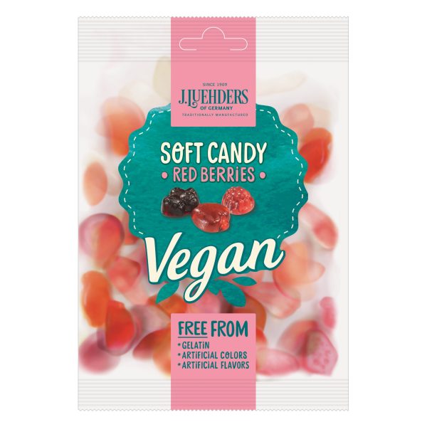 4009371913113 J. Luehders Vegan Soft Candy Red Berries 45g