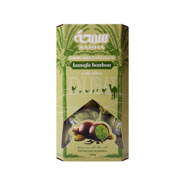 6294007302463 Samha Camel Milk Chocolate Kunafa Bonbon Milk Edition 120g
