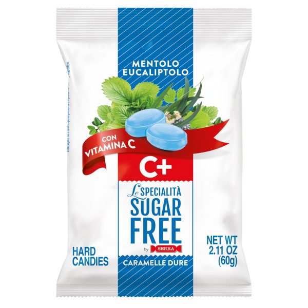8004590506067 Le Specialità by Serra Sugar Free + Vitamin C - Menthol Eucalyptus 60g