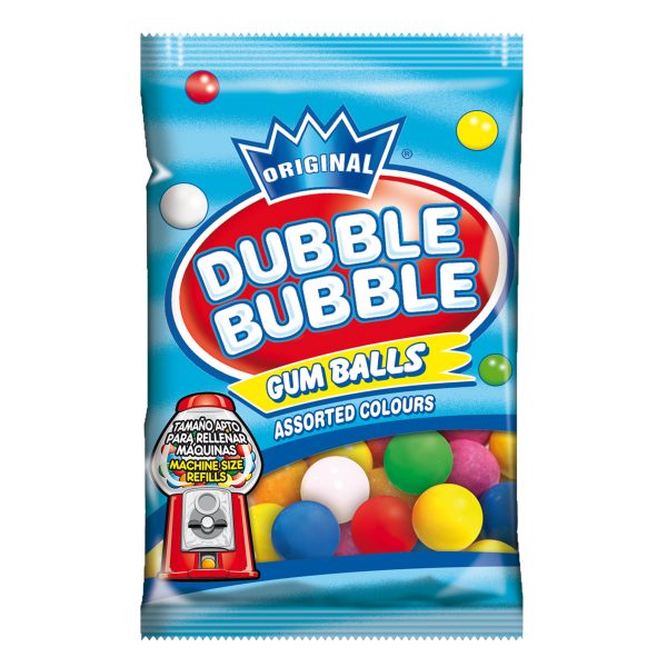 8420886105606 Dubble Bubble Assorted Gumballs 90g