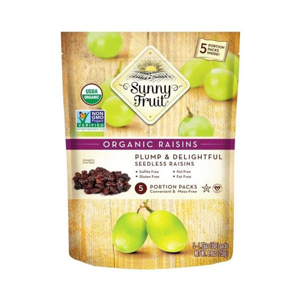 842515020155 Sunny Fruit Organic Raisins 250g