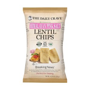 The Daily Crave Lentil Chips Himalayan Pink Salt 120g