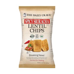The Daily Crave Lentil Chips Spicy Sriracha 120g