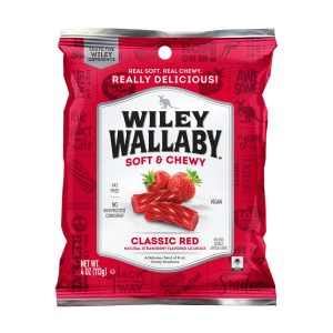 Wiley Wallaby Soft & Chewy Classic Red Licorice 113g