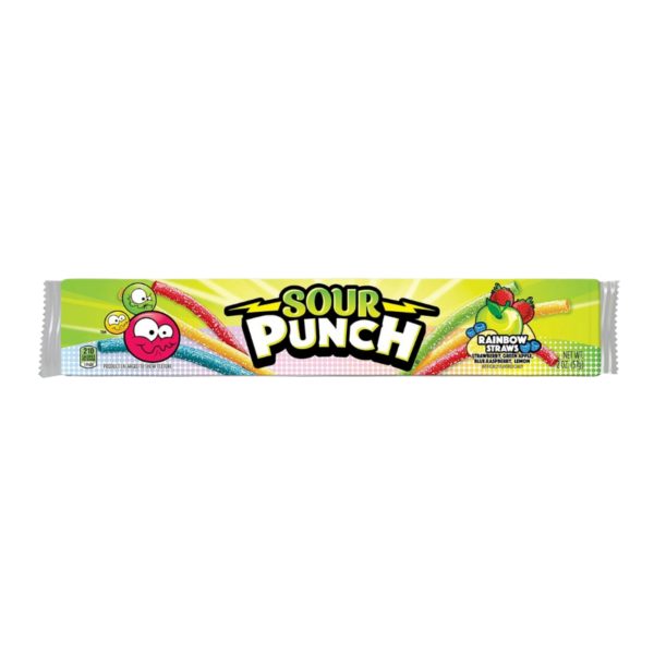 041364087924 Sour Punch Rainbow Straws 57g