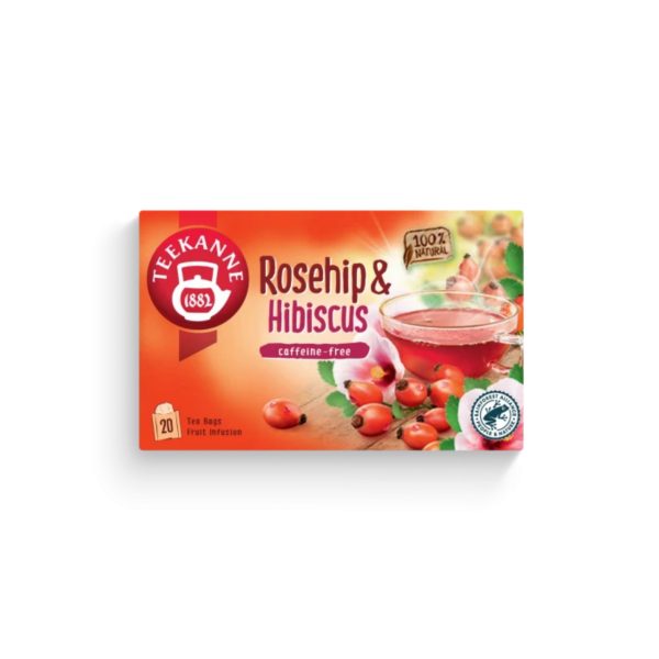 4009300522744 Teekanne Classic Herbal & Fruit Infusions Rosehip & Hibiscus (20 x 3.5g)