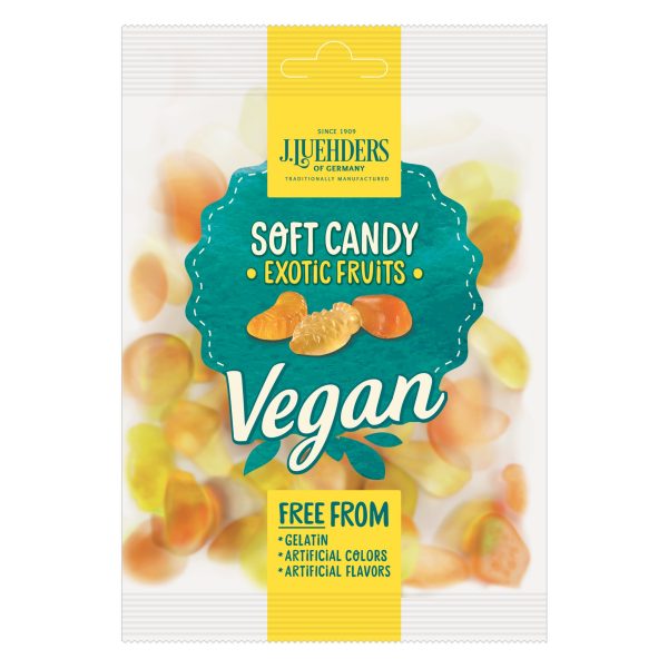 4009371913014 J. Luehders Vegan Candy Exotic Fruits 45g