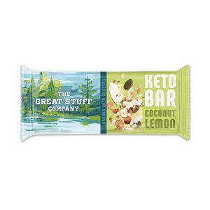 The Great Stuff KETO Nut & Seed Bar - Hazel & Coconut Lemon 40g
