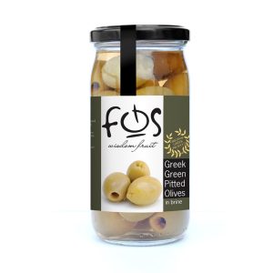 FOS Green Olives Pitted 360g