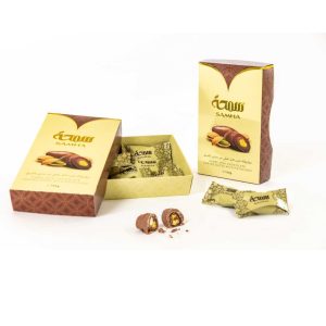 Samha Camel Milk Chocolate Dates with Pistachios Gift Box