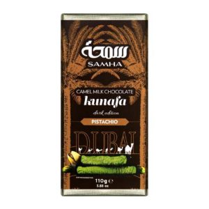 Samha Camel Milk Kunafa Pistachio Dark Chocolate Bar 110g