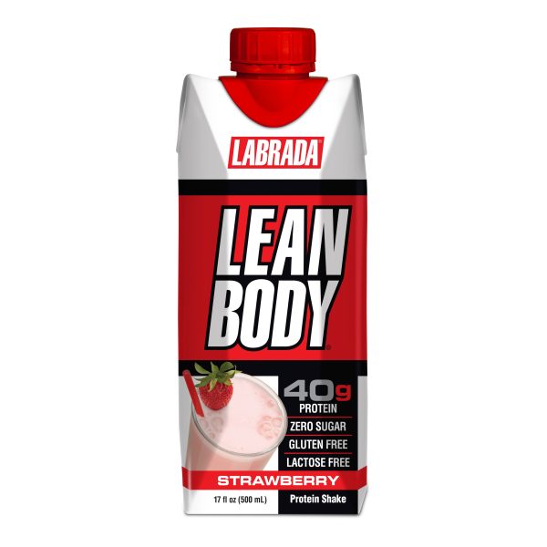710779770102 Labrada Lean Body Ready-to-Drink Protein Shake Strawberry 500ml